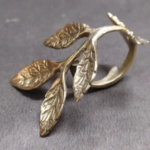 Gold Leaf Design Napkin Ring