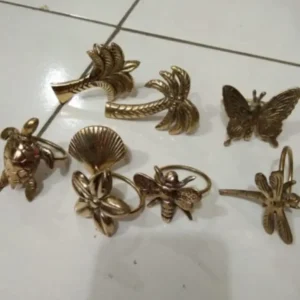 Assorted Gold Designer Napkin Rings