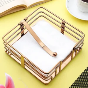 Luxury Rose Gold Tissue Paper Holder
